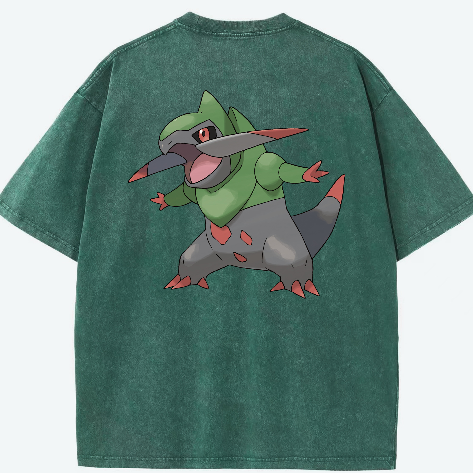 （画像用） ポケットモンスター Pokémon 綿100% ヴィンテージ風 半袖Tシャツ（背面プリント）